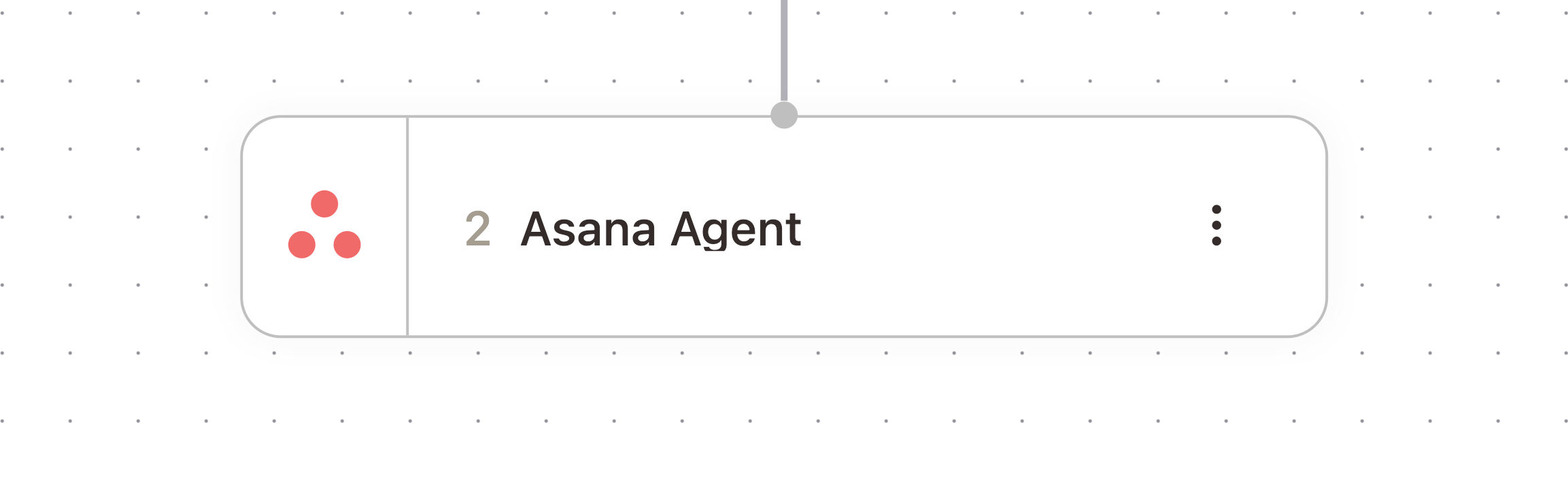 Asana Agent node in the workflow builder
