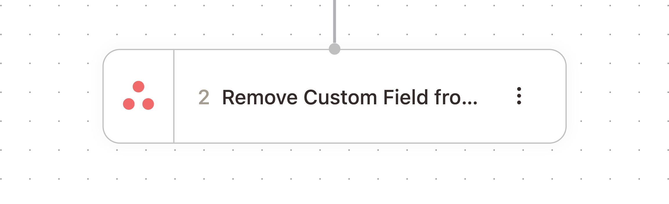 Remove Custom Field from Project node in the workflow builder