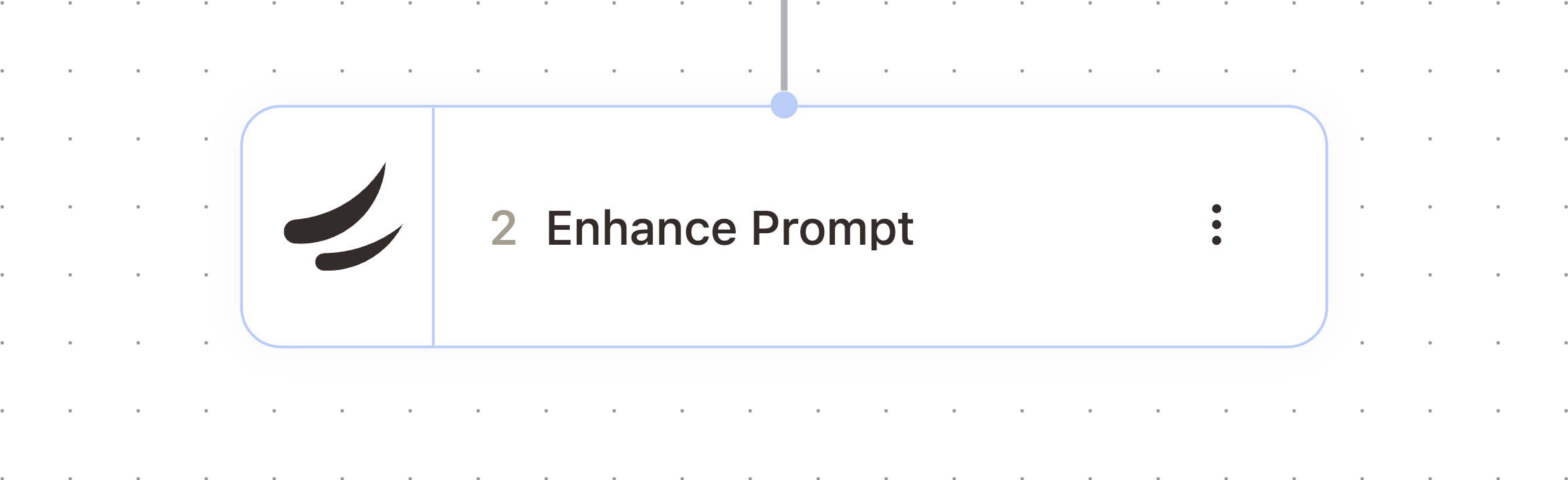 Enhance Prompt node in the workflow builder