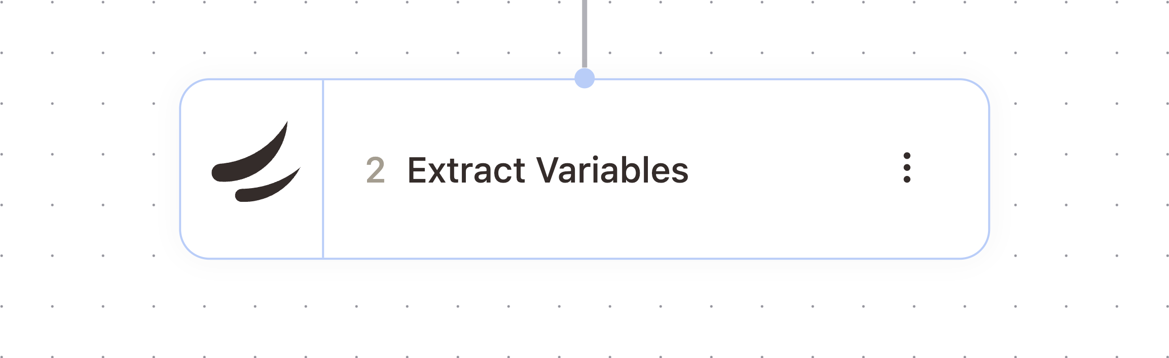 Extract Variables node in the workflow builder