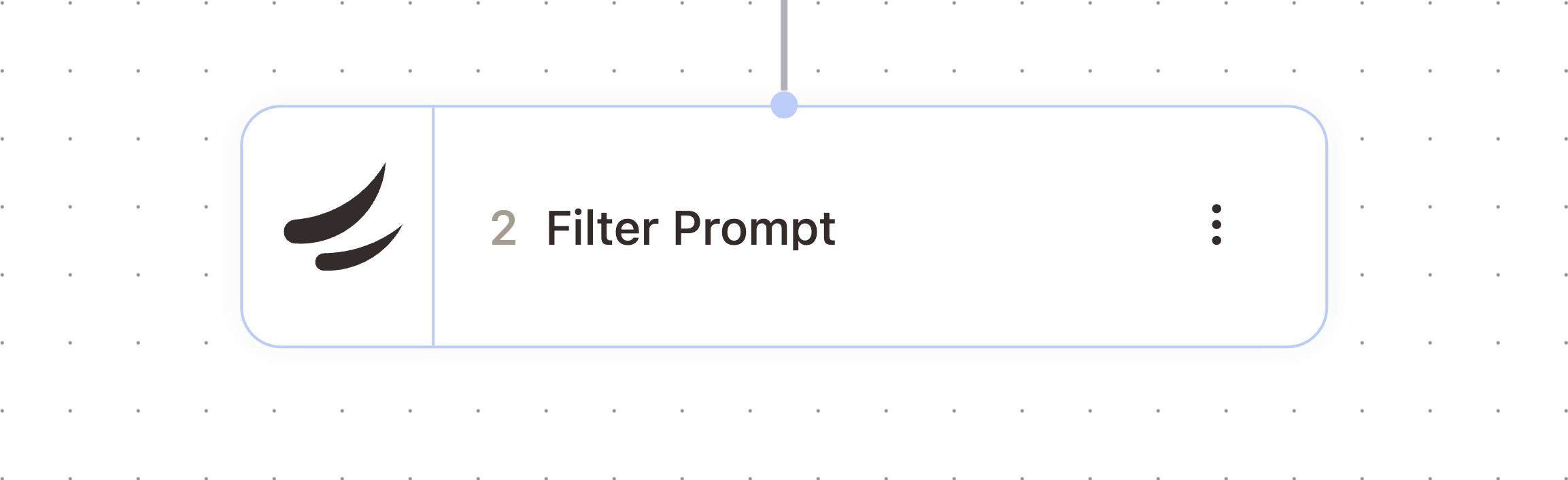 Filter Prompt node in the workflow builder