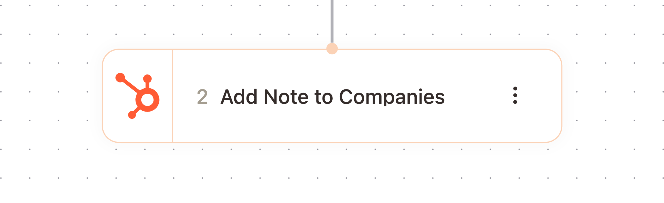 Add Note to Companies node in the workflow builder