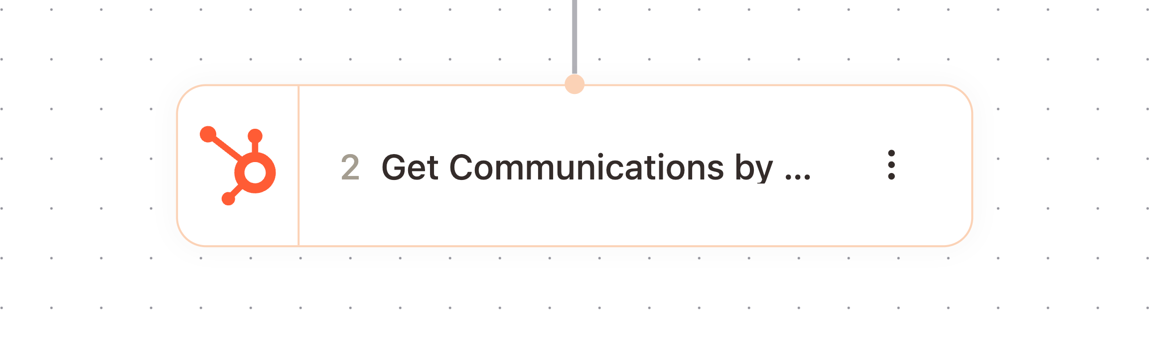 Get Communications by Time Range node in the workflow builder