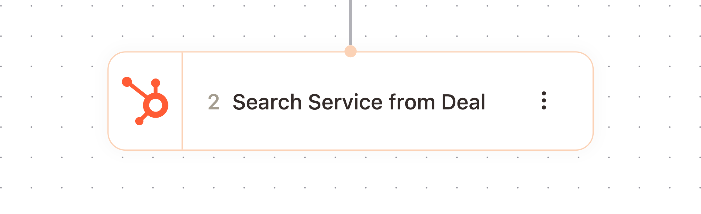 Search Service from Deal node in the workflow builder
