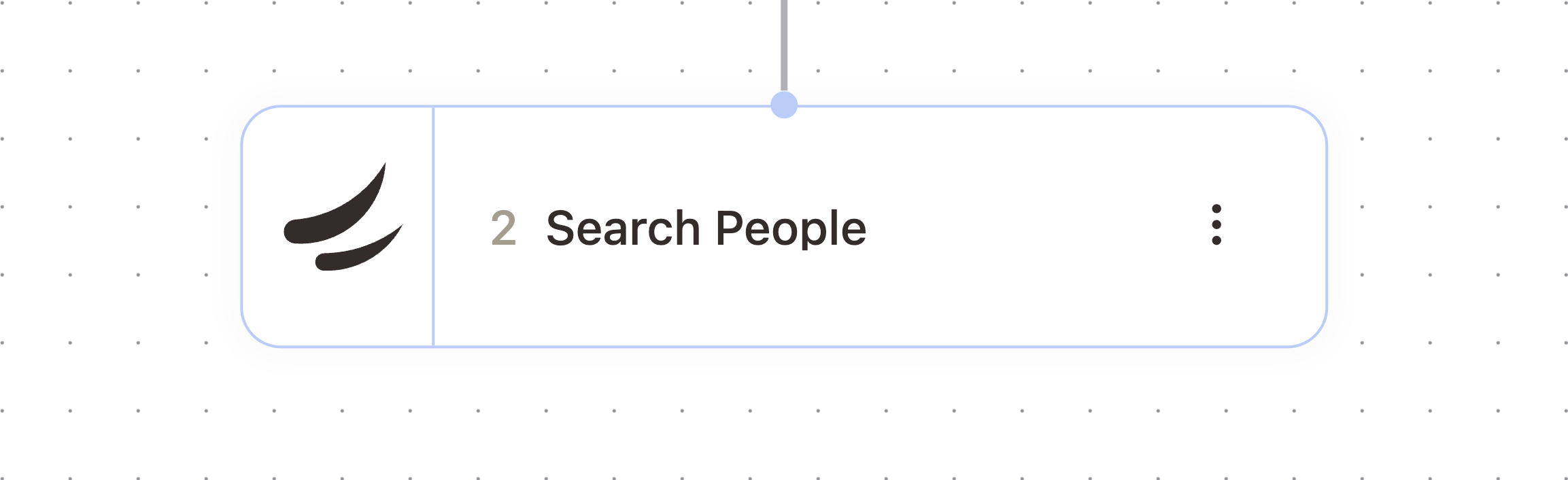 Search People node in the workflow builder