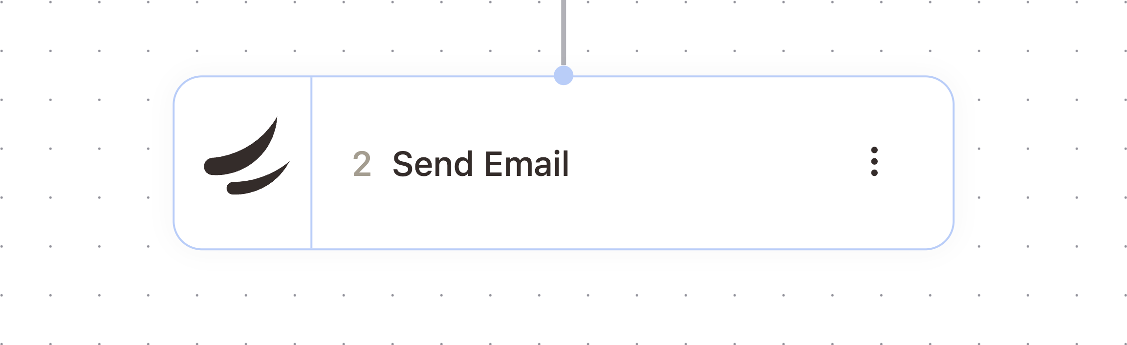 Send Email node in the workflow builder