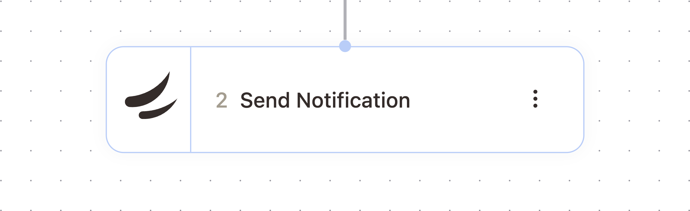 Send Notification node in the workflow builder