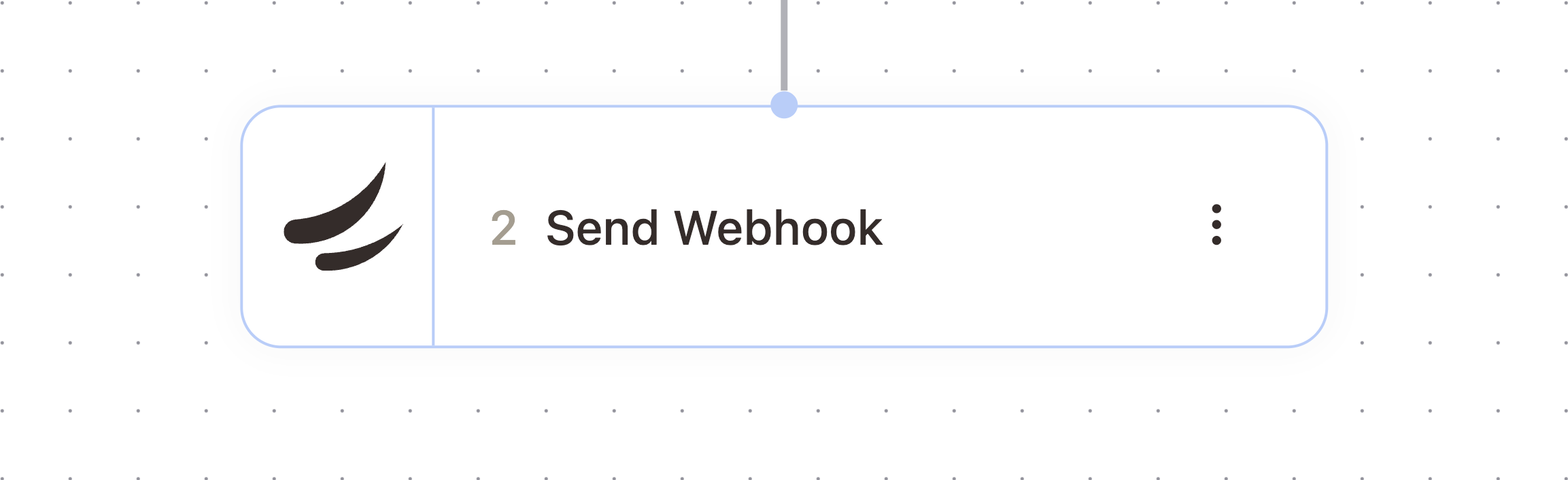 Send Webhook node in the workflow builder