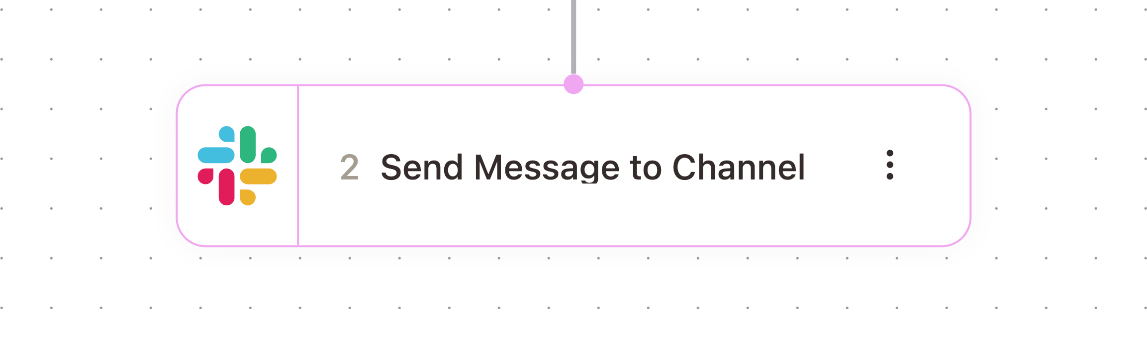 Send Message to Channel node in the workflow builder