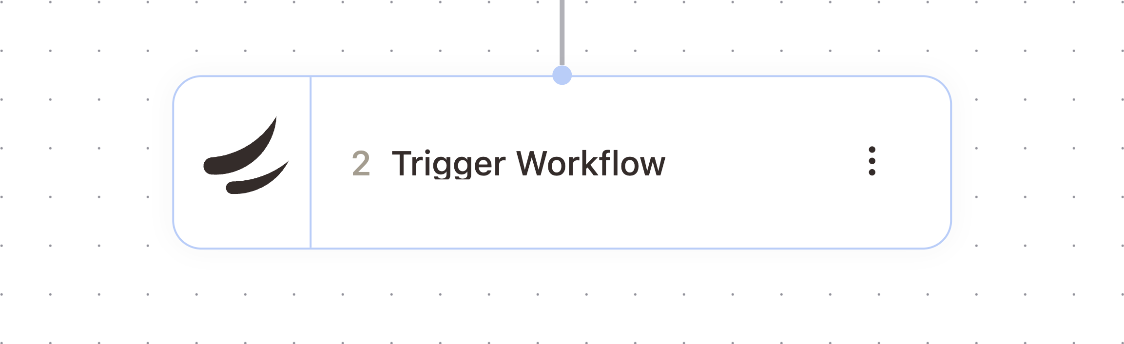 Trigger Workflow node in the workflow builder