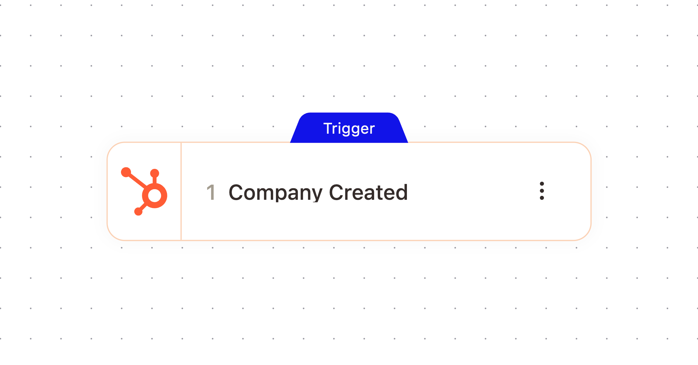 Company Created node in the workflow builder