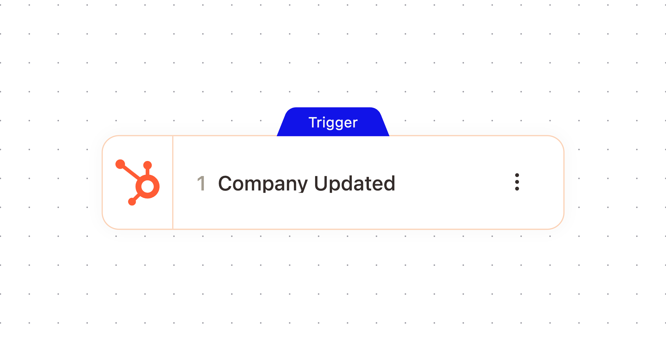 Company Updated node in the workflow builder