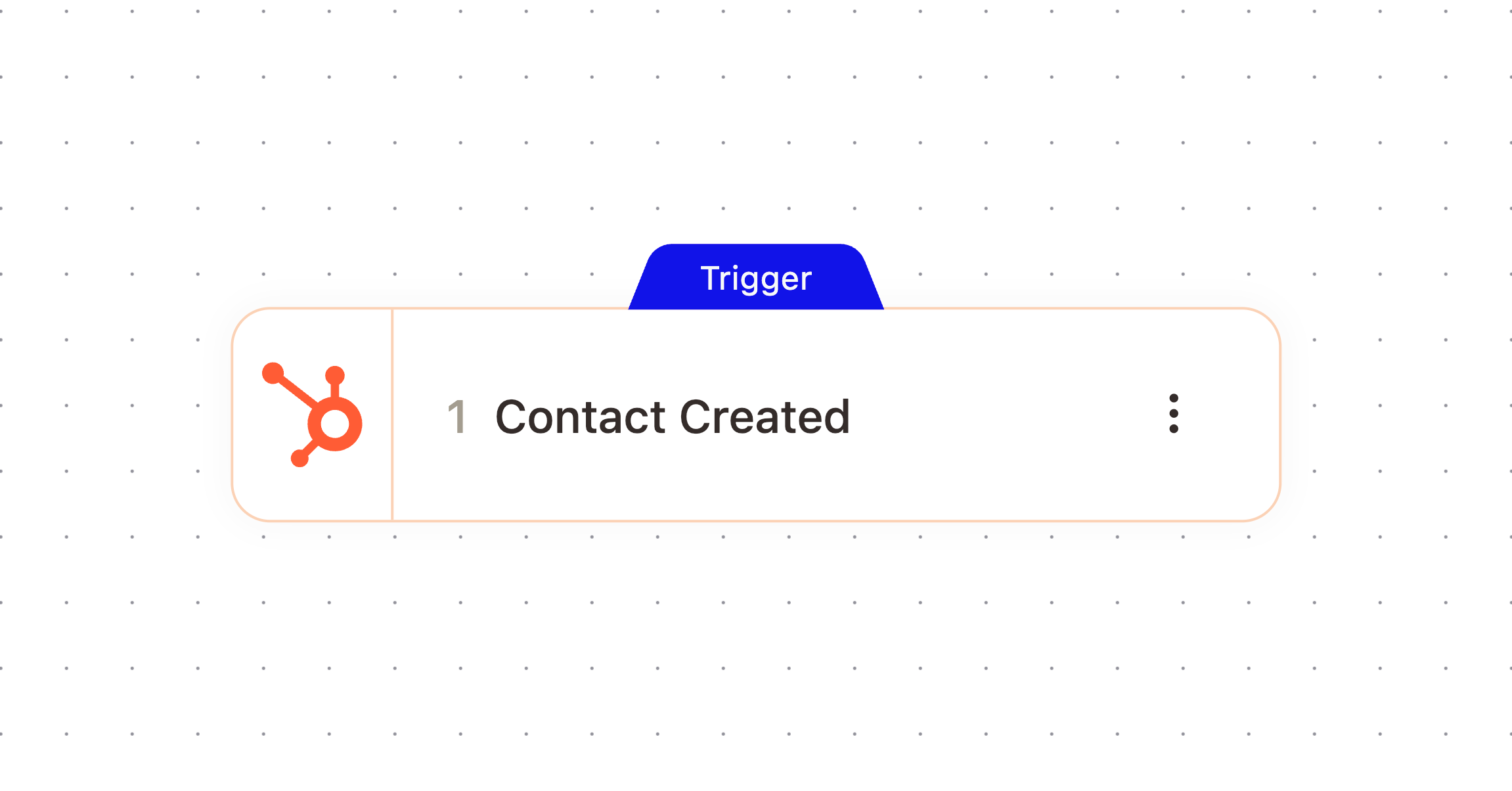 Contact Created node in the workflow builder