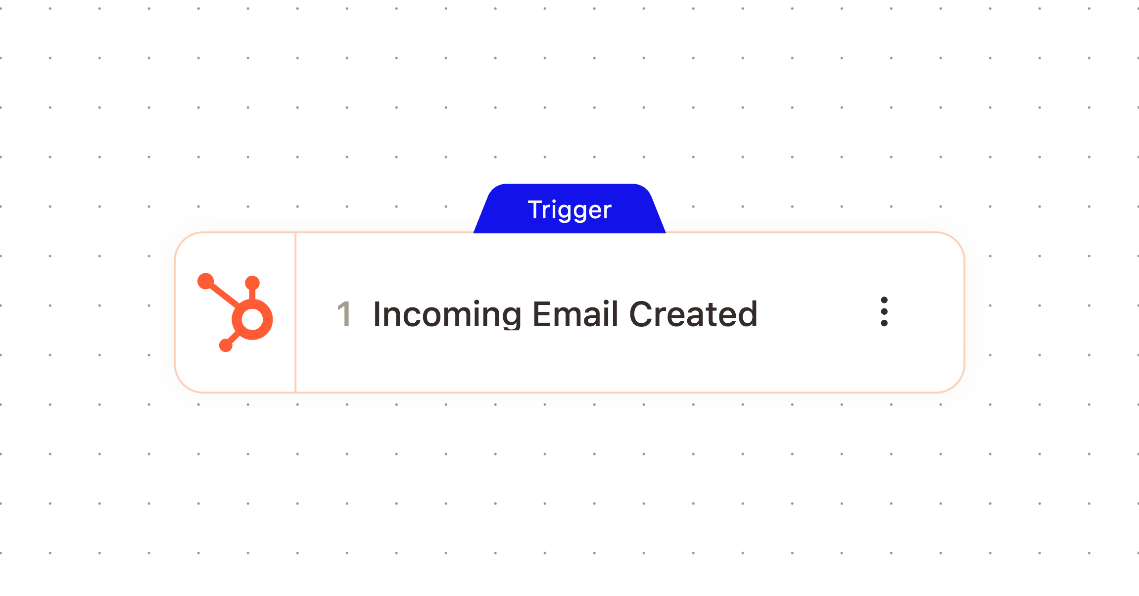 Incoming Email Created node in the workflow builder