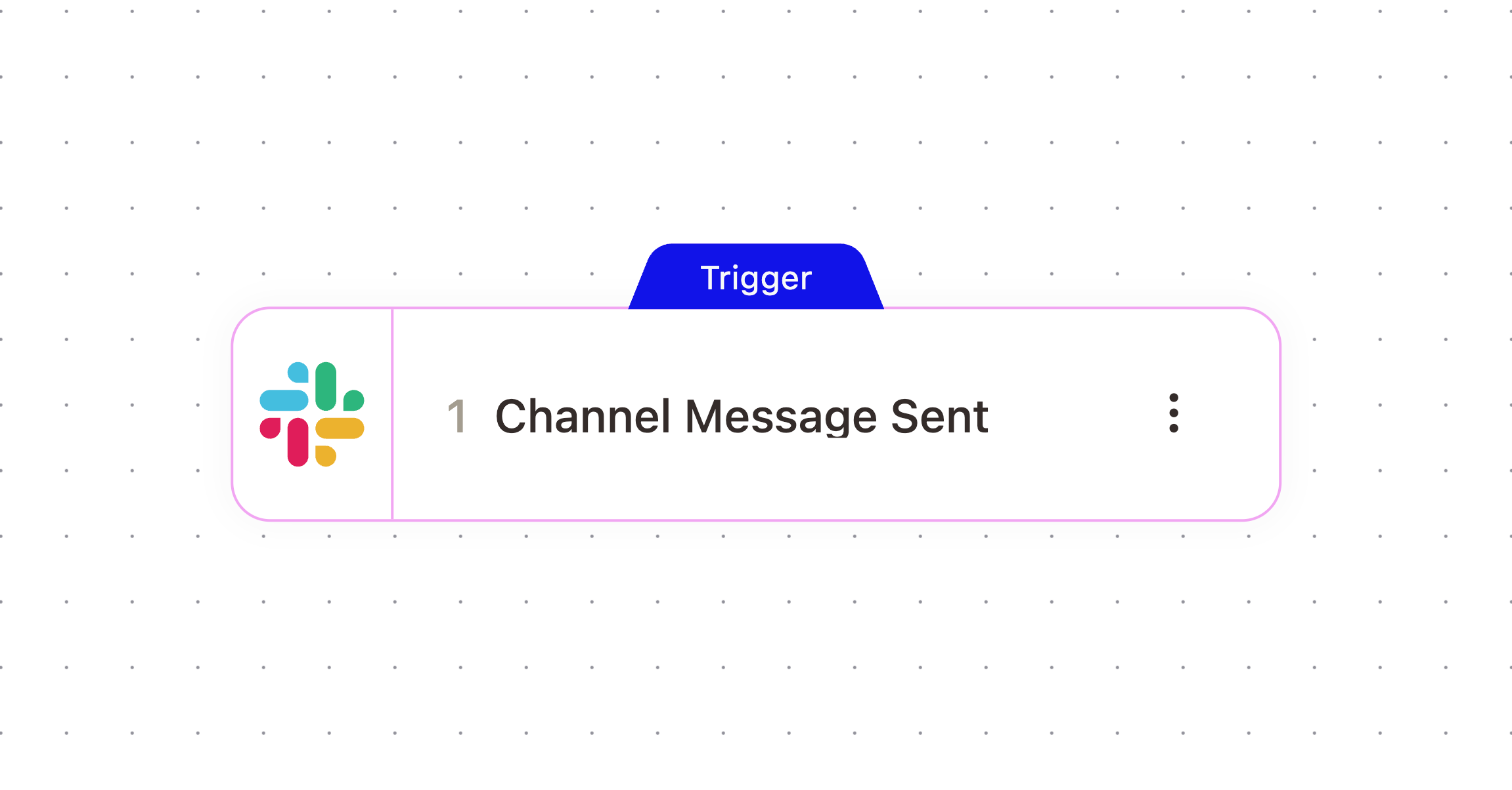 Channel Message Sent node in the workflow builder